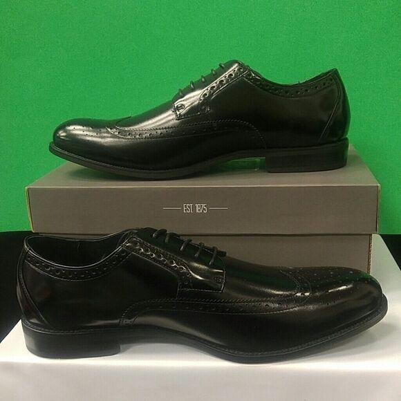 MENS STACY ADAMS GARRISON WING TIP OXFORD 13W - Picture 4 of 7